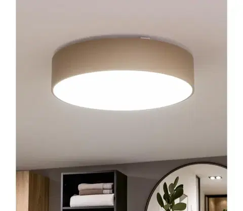 Svietidlá BRILAGI - Kúpeľňové stropné svietidlo POOL 4xE27/15W/230V pr. 50 cm IP54 béžové FG-R500-E27-BEI