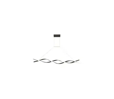 Svietidlá  LED Luster na lanku TWIST LED/37W/230V 4000K 120 cm čierna LED TWIST BLACK 37W