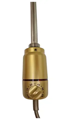 Radiátory do kúpeľne OLSEN SPA - Vykurovacia tyč PATRONA s termostatom - Farba vykurovacej tyče - Mosadz, Výkon vykurovacej tyče - 150 W RADPST160