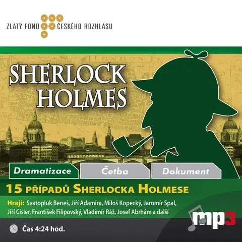Detektívky, trilery, horory Radioservis 15 případů Sherlocka Holmese
