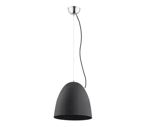 Svietidlá  Luster na lanku ZETES 1xE27/15W/230V čierna 60276