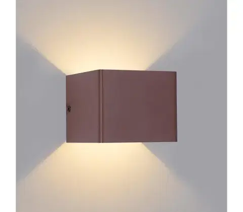Svietidlá Brilagi - LED Vonkajšie nástenné svietidlo DONNANI LED/5W/230V 10 cm hnedé IP44 BRI757