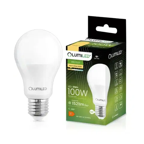 Žiarovky E27 Žiarovky Lumiled A60 15W 830 E27 1521lm 3000K