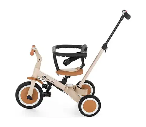 Odrážadlá Petite&Mars PETITE&amp;MARS - Detská trojkolka 5v1 TURBO Desert Sand 613818