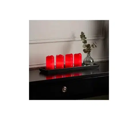 Vianočné dekorácie Eglo 410076 - SADA 4x LED vianočných dekorácií ADVENT LED/0,18W/2xCR2032 + diaľkové ovládanie 410076