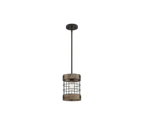 Svietidlá Westinghouse 61180 - Luster na lanku LANGSTON 1xE27/60W/230V borovica 61180