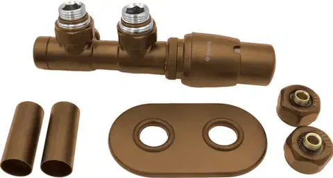 Radiátory do kúpeľne DEANTE - Matte brown ventil termostatický, pre kúpeľňové kúrenie - pravý; AGI_SKP1