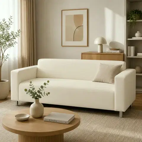 Sedacie súpravy KONDELA Homker trojsedačka béžová