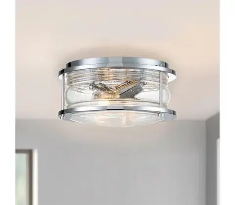 Svietidlá Elstead Quintiesse QN-ASHLANDBAY-F-PC-BATH-Kúpeľňové stropné svietidlo ASHLAND 2xE27/60W/230V IP44 QN-ASHLANDBAY-F-PC-BATH