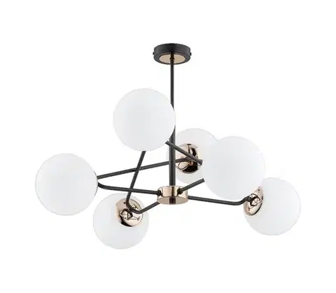 Svietidlá  Luster na tyči SAGITO 6xE14/10W/230V zlatá 63099