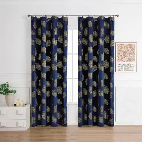 Závesy do spálne Záves na páske MARMA 2504-2/210GSM 140x250 modrý