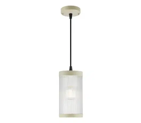 Svietidlá Nordlux - Vonkajší luster na lanku COUPAR 1xE27/25W/230V IP33 krémová 2218053008