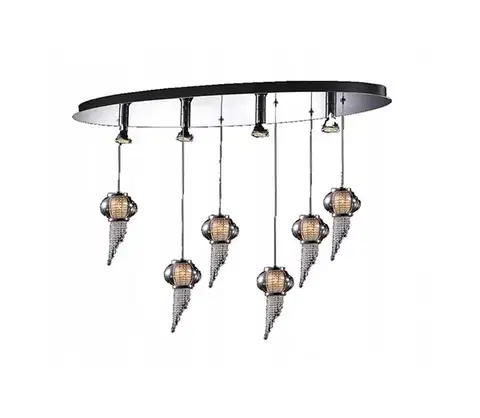 Svietidlá  MD115824-6PLUS4L O - Luster na lanku CARLO 10xG4/20W/230V MD115824-6PLUS4L O