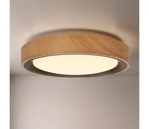 Svietidlá BRILAGI - LED stropné svietidlo FLOCO LED/24W/230V, priemer 30 cm, drevo/čierna WO800-OEM51-30-BLK