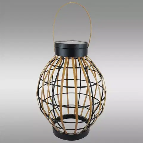 Solárne dekoračné lampy Solárna lampa Ratan oválna VO2834