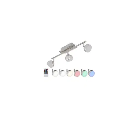 LED osvetlenie Briloner 2040-032 - LED RGB Stmievateľné bodové svietidlo 3xLED/3,3W/230V + DO 2040-032