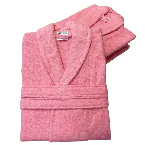 Pánske župany Froté deluxe unisex župan Ružový TiaHome - L