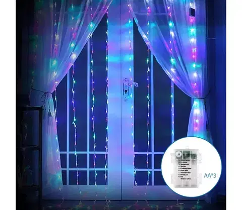 LED osvetlenie  B.V.  LED vonkajší vianočný reťazec 200xLED, 8 funkcií, 5x2m, IP44 B10303K3L