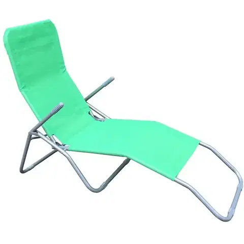Záhradné lehátka Záhradné ležadlo D-054 zelené