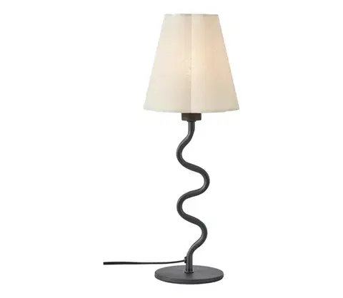 Lampy Markslöjd 109171 - Stolová lampa VEYA 1xE14/40W/230V ľan/čierna 109171