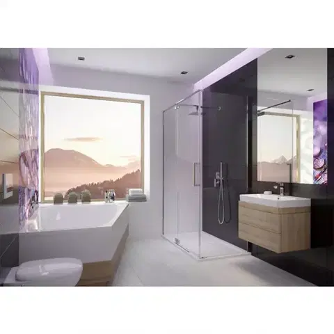 Sprchové kúty Sprchový kút KW KNDJ2P/Tensa-90x130-S cm/SBW0