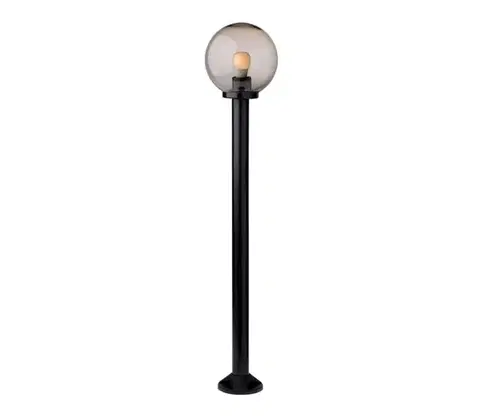 Záhradné lampy Redo 9776 - Vonkajšia lampa SFERA 1xE27/42W/230V IP44 25x125 cm hnedá 9776