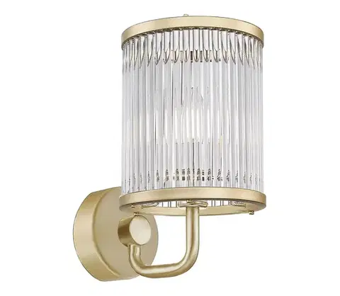 Svietidlá Zuma Line W0528-01F-V6AC - Nástenná lampa SERGIO 1xE14/60W/230V zlatá W0528-01F-V6AC
