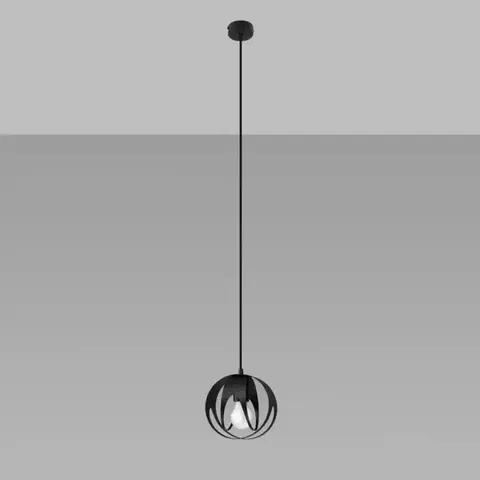 Lampy do obývačky Luster Tulos 1 A-1087 čierna