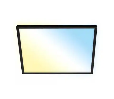 Svietidlá Briloner 7060-015 - SLIM LED stmievateľný panel 22W/230V 42x42 cm čierny Wi-Fi Tuya + diaľkové ovládanie 7060-015