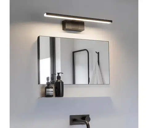 Svietidlá  B.V.  - LED osvetlenie zrkadla do kúpeľne LED/8W/230V 4000K 40 cm IP44 čierne B10312NR8