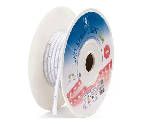 LED osvetlenie  B.V.  - LED pás 350 W / 230 V, 50 m, červený, IP65 B10302XST