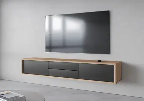 TV stolíky LANNY TV stolík 39, dub / antracit 