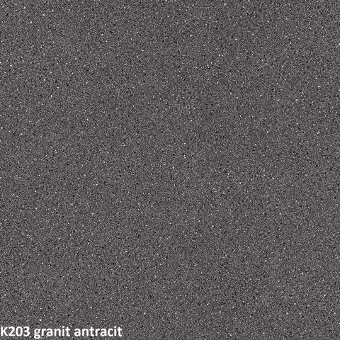 Kuchynské linky ArtExt Rohová pracovná doska - 38 mm 38 mm: Anthracite Granite K 203 PE