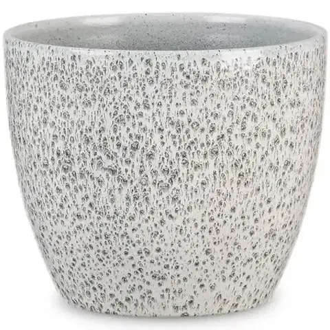 Záhrada Keramický obal na kvetináč Scheurich 920, ø25cm, čierna trblietavá
