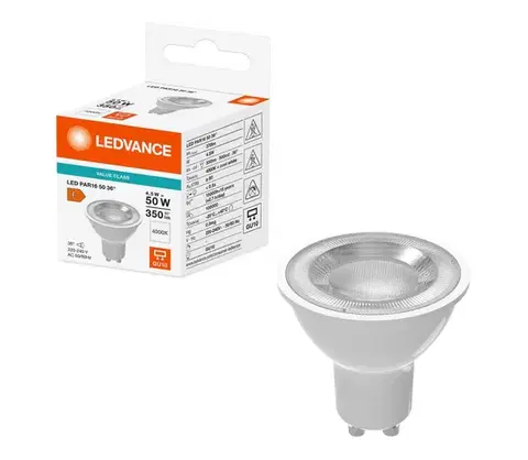 Žiarovky LED reflektorová žiarovka PAR16 GU10/4,5W/230V 4000K 36° - Ledvance 4058075825475
