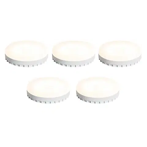 LED osvetlenie Sada 5 GX53 3-stupňových stmievateľných LED žiaroviek 9W 900 lm 3000K