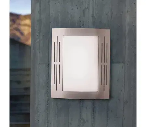 Záhradné lampy EGLO 82309 - Vonkajšie nástenné svietidlo CITY 1xE27/15W/230V IP44 82309
