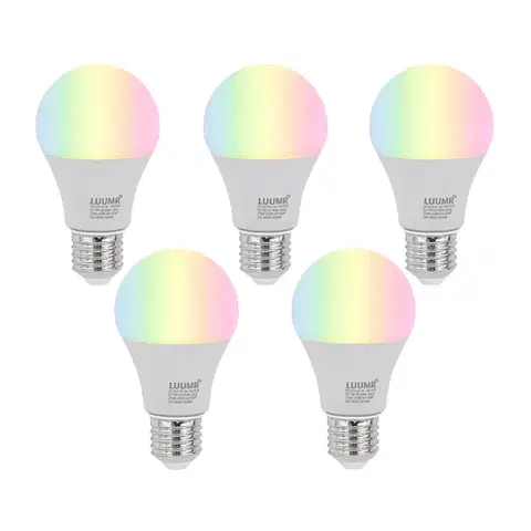 LED osvetlenie Sada 5 ks E27 Stmievateľné LED žiarovky A60 Opal 9W 806lm 2700-6500K