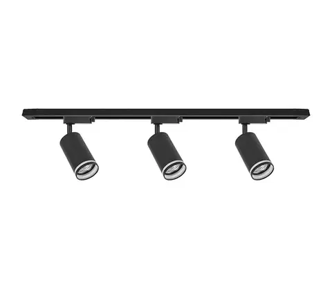 Svietidlá  Bodové svietidlo v lištovom systéme PIPE 3xGU10/10W/230V čierne ML2083