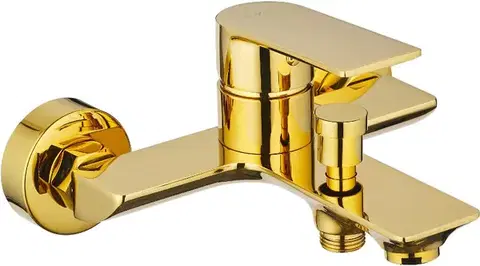 Kúpeľňové batérie MEXEN - Alexa vaňová batéria gold 71230-50