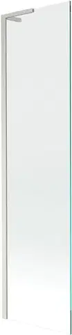 Sprchové dvere MEXEN/S - Next L vaňová zástena FIX 50 x 150, transparent, nikl kartáčovaný 895-050-000-03-00-97