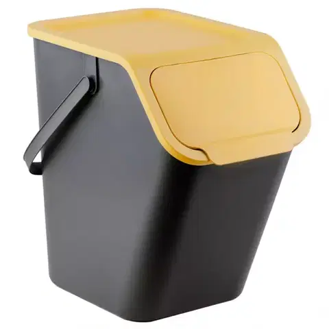 Koše na triedenie odpadkov Žltá odpadkový kôš, 25l