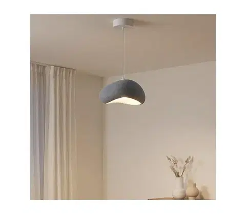 Svietidlá BRILAGI - Závesný luster na kábli WABI SABI 1xE27/40W/230V priemer 35 cm sivý 422WBL1106