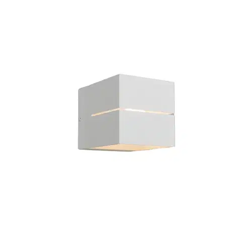 Nástenné osvetlenie Moderná nástenná lampa biela 9,7 cm - Transfer Groove