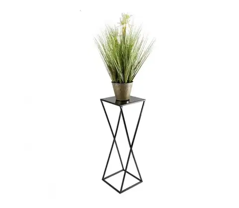 Stojany na kvetiny HowHomely Stojan na kvety 70x24 čierna 10-1365/70/czarny