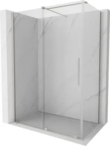 Sprchovacie kúty MEXEN/S - Velár sprchovací kút, posuvné dvere 160 x 100, transparent, nikel kefovaná 871-160-100-01-97