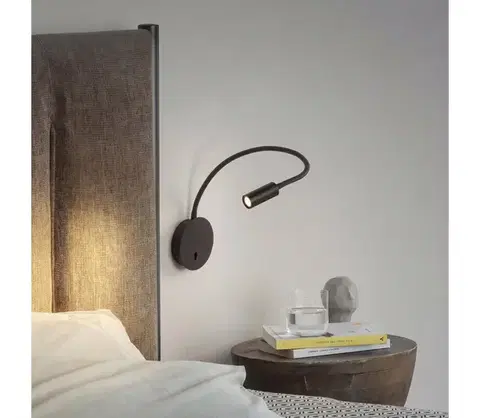Svietidlá Ideal Lux - LED Flexibilná lampička FOCUS LED/3,5W/230V čierna 203195