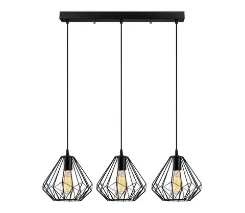 Svietidlá  Luster na lanku DIAMOND 3xE27/100W/230V 521SHN3393