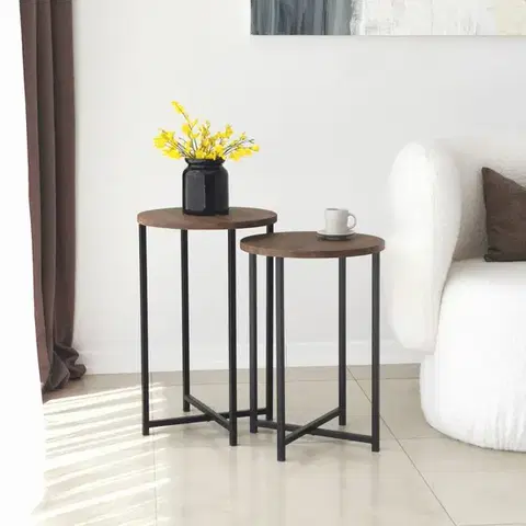 Konferenčné stolíky Konferenčný stolík Neta Set - Walnut