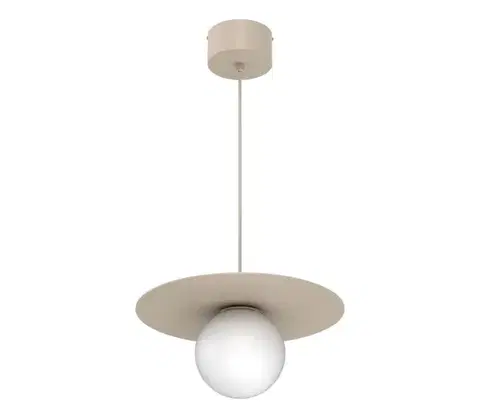 Svietidlá  Luster na lanku FLAT 1xE27/15W/230V béžová 9583